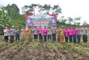 Dukung Swasembada Pangan 2025, Polres Bersama Pemkab Kepahiang Tanam Jagung Serentak