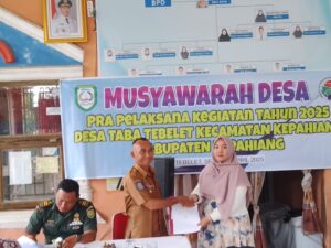 Pra Plaksanaan TA 2025 Desa Taba Tebelet Akan Bangun 2 Link Pembangunan Fisik
