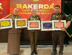 Kejari Kepahiang Raih Banyak Penghargaan “Satuan Kerja Terbaik” se-Provinsi Bengkulu