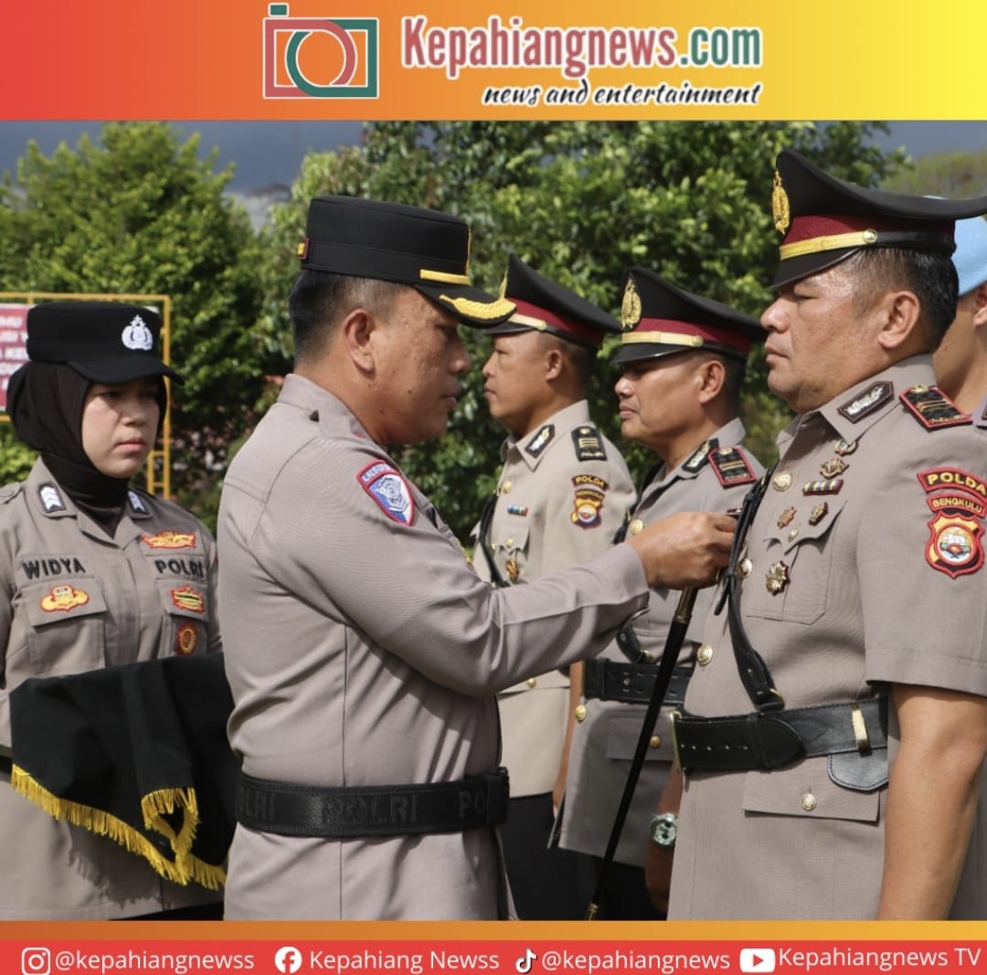 Pejabat Utama Dan Kapolsek Polres Kepahiang Resmi Jabatan Baru, Upacara Sertijab Berlangsung Khitmad