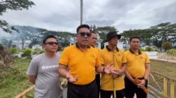 SERIUS TINDAKLANGSUNG INSTRUKSI PRESIDEN! Jajaran Polres Kepahiang Pimpin Gotong Royong Rutin, Di Taman Santoso