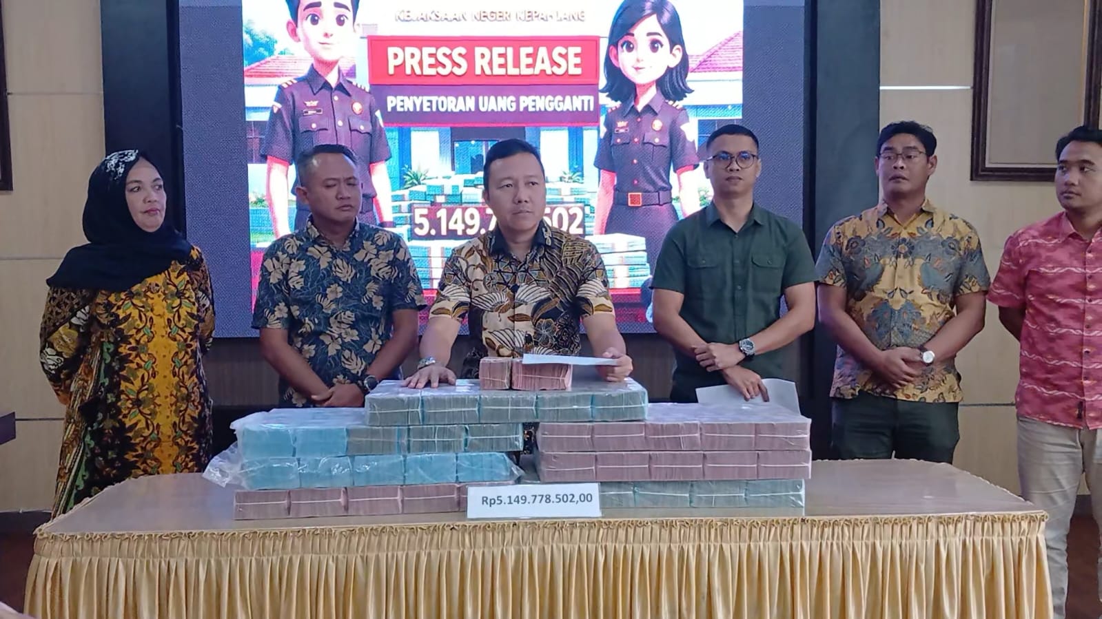 Rp5,1 Miliar Uang Rampasan Korupsi DPRD Kepahiang Diserahkan Kejari Kepahiang Ke Kas Negara