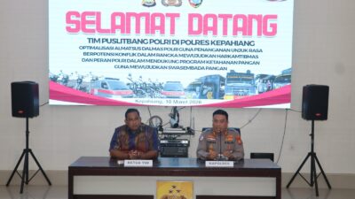 Puslitbang Polri Gelar Penelitian di Polres Kepahiang, Sentuh Optimalisasi Almatsus hingga Ketahanan Pangan