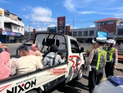 OPS KETUPAT NALA 2026: Marak Kendaraan R4 Bak Terbuka Bawa Penumpang, Satlantas Polres Kepahiang Beri Himbauan