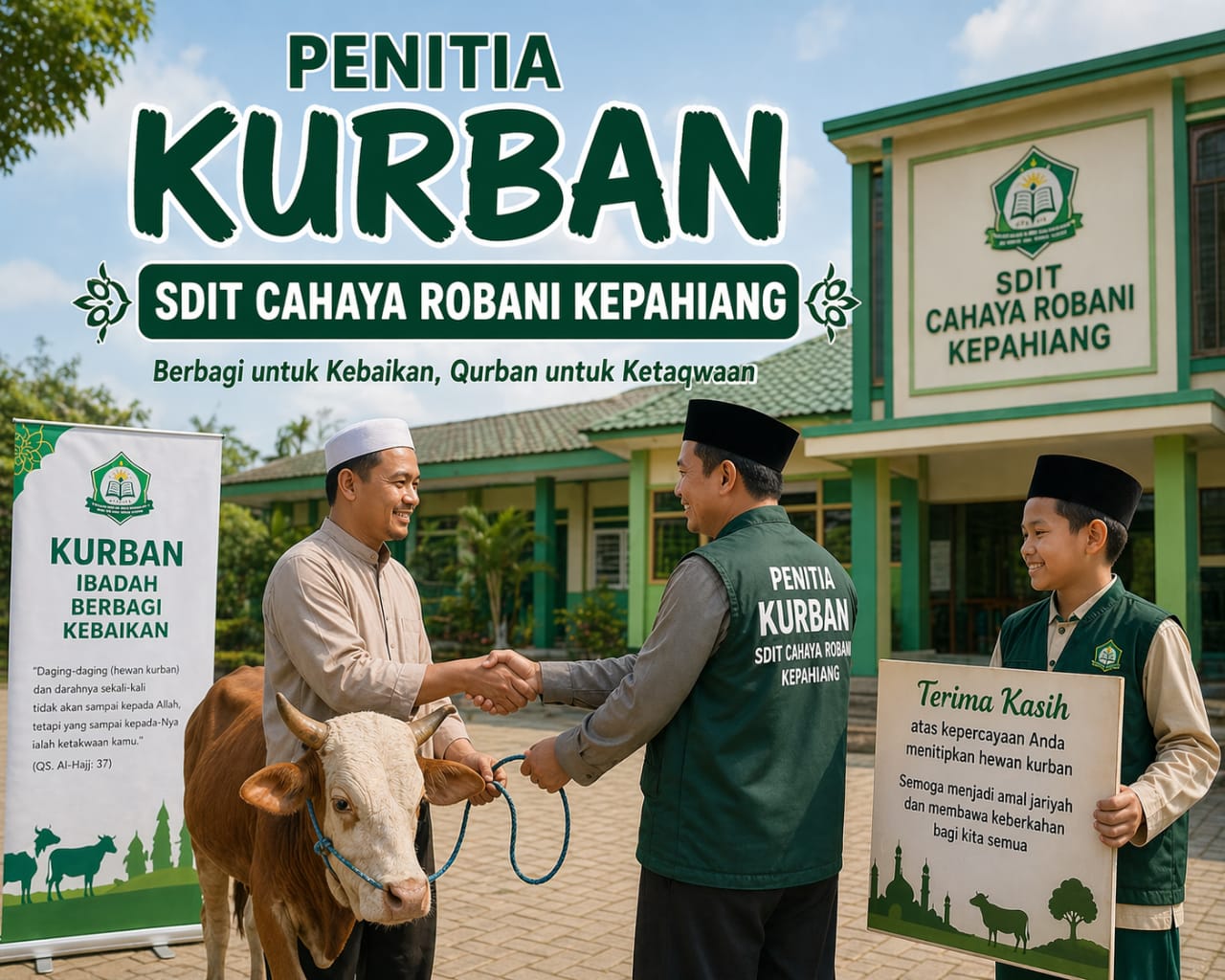 Ayo Berbagi Kebaikan! SDIT Cahaya Robbani Buka Pendaftaran Hewan Qurban
