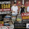 Diduga Tidak Memiliki Izin Edar Dan Jual Obat-Obatan Berbahaya, Ratusan Keping Obat Serta Penjual Diamankan Polisi