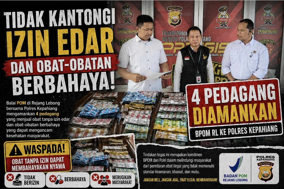 Diduga Tidak Memiliki Izin Edar Dan Jual Obat-Obatan Berbahaya, Ratusan Keping Obat Serta Penjual Diamankan Polisi