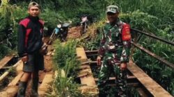 Sinergi Kuat Antar TNI dan Rakyat, Kodim 0409 RL Bangun Jembatan Penghubung Di Kecamatan Muara Kemumu Kepahiang