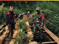 Sinergi Kuat Antar TNI dan Rakyat, Kodim 0409 RL Bangun Jembatan Penghubung Di Kecamatan Muara Kemumu Kepahiang