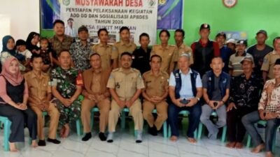 Kawal Anggaran Demi Kesejahteraan, Babinsa Bukit Menyan Kepahiang Hadiri Musdes Penyusunan Program TA 2026