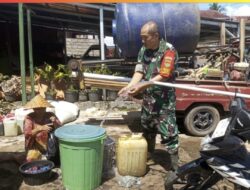 Hari Ke-7 Pengeboran, Sumur Bor TNI Manunggal Air di Gunung Agung Akhirnya Semburkan Air Bersih