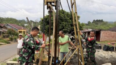 Enam Hari Pengeboran, Titik Kelima Program TNI Manunggal Air di Gunung Agung Mulai Tunjukkan Hasil