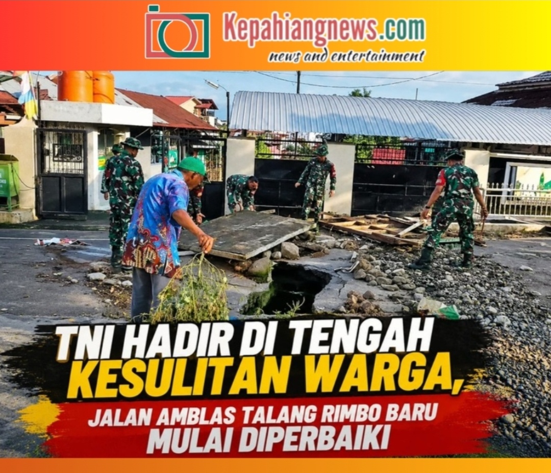 Saat Warga Mulai Putus Asa, TNI Turun Tangan Perbaiki Jalan Amblas di Curup Tengah