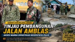 Dandim RL Turun Langsung Cek Perbaikan Jalan Amblas Talang Rimbo, Pastikan Akses Warga Segera Pulih