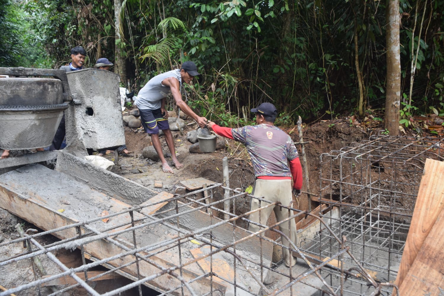 Digeber Kodim 0409 RL, Jembatan Garuda Perintis di SBI Tinggal Selangkah Lagi Rampung