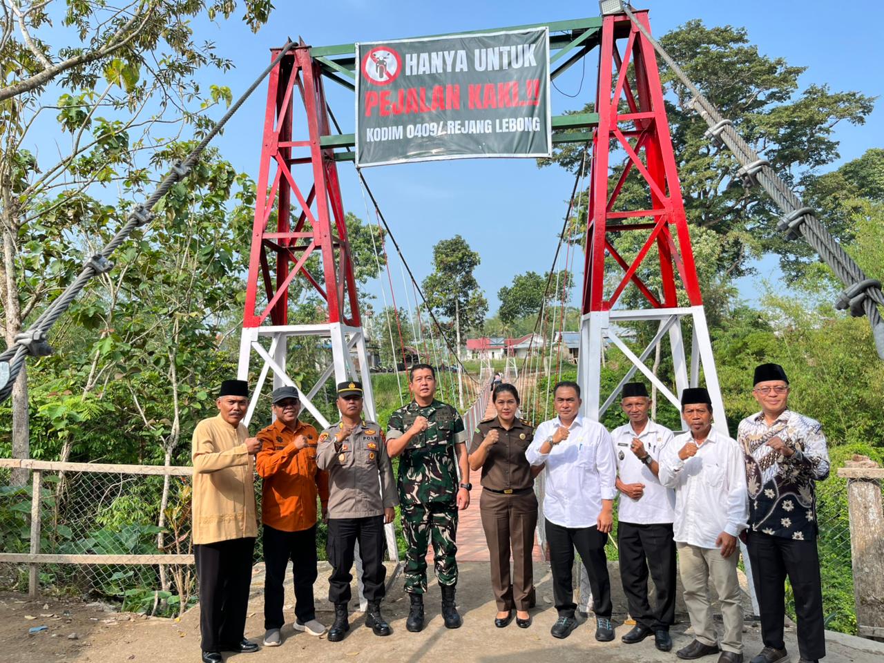 Syukuran Jembatan Garuda, Pangdam: Jaga dan Manfaatkan untuk Kesejahteraan Masyarakat