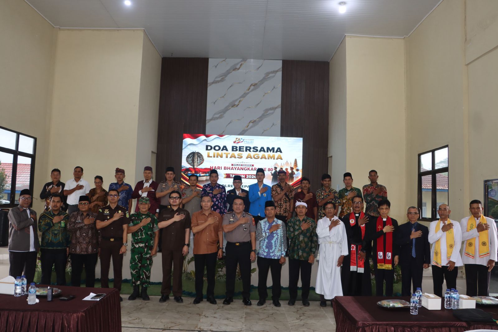 Hari Bhayangkara ke-80, Polres Kepahiang Satukan Tokoh Lintas Agama dalam Doa Bersama