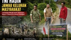 Kodim 0409/RL Bangun Jembatan Merah Putih di Dusun Sawah, Harapan Lama Warga Akhirnya Terwujud