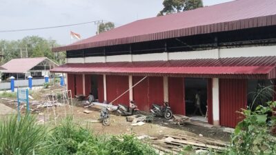 Babinsa Kawal Pembangunan Koperasi Merah Putih di Pelangkian Kepahiang, Dorong Kemandirian Ekonomi Warga