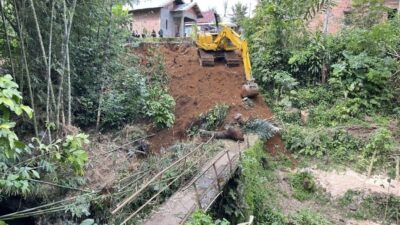 TNI Jawab Harapan 760 Warga, Jembatan Merah Putih Di Simpang Nangka Akan Terbentang