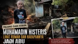 Rumah Sederhana Ludes Dilalap Api, Muhammadin dan Anaknya Berkebutuhan Khusus Kini Bertahan Dengan Pakaian Dibadan