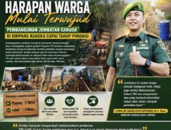 Harapan 190 KK Mulai Terwujud, Pembangunan Jembatan Garuda Kodim 0409/Rejang Lebong Masuki Tahap Pondasi