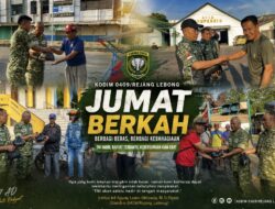 Sentuhan Kepedulian TNI, Kodim 0409 Rejang Lebong Tebar Kebaikan Lewat Jumat Berkah