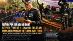Dipimpin Dandim 0409, Penghormatan Terakhir untuk H. Syahili Sibarani Penuh Haru