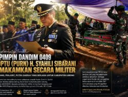 Dipimpin Dandim 0409, Penghormatan Terakhir untuk H. Syahili Sibarani Penuh Haru