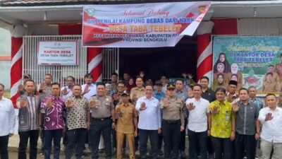 Banggakan Kepahiang, Taba Tebelet Tembus 14 Besar Kampung Bebas Narkoba Nasional