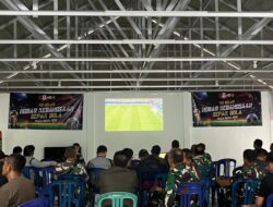 Nobar Piala Dunia 2026 di Makodim 0409/Rejang Lebong, Satukan Semangat Kebersamaan NKRI