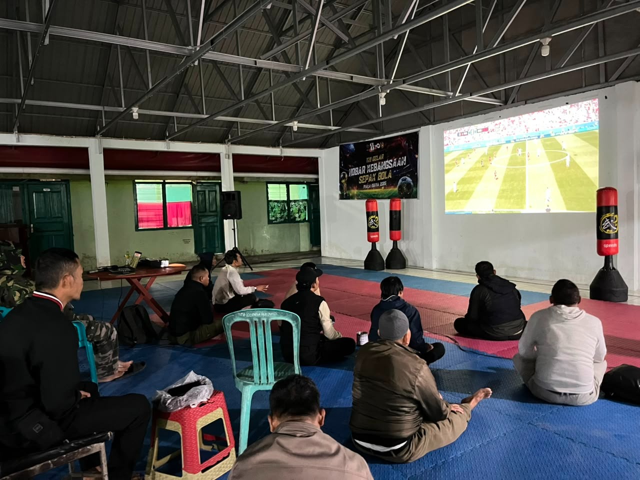 Kodim 0409 Rejang Lebong Gelar Nobar Piala Dunia 2026 di 16 Titik, TNI dan Masyarakat Makin Kompak