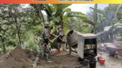 Progres Jembatan Perintis Garuda di Lebong Capai Tahap Pengecoran Pondasi, TNI dan Warga Kompak Bergotong Royong