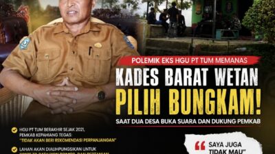 Saat Dua Desa Buka Suara, Kades Barat Wetan Pilih Bungkam Soal Polemik Eks HGU PT TUM