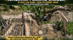 TNI Terus Ngebut Bangun Jembatan Perintis Garuda, Akses Ajai Siang–Tik Sirong Segera Terhubung