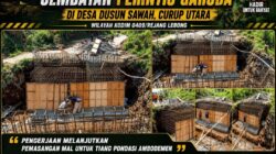 Semangat Gotong Royong Tak Pernah Padam, Kodim 0409/Rejang Lebong Kebut Pembangunan Jembatan Perintis Garuda di Dusun Sawah