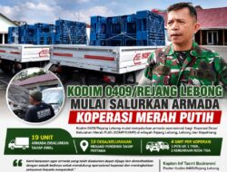 Kodim 0409 Mulai Salurkan Armada Koperasi Merah Putih, Ekonomi Desa Siap Melaju
