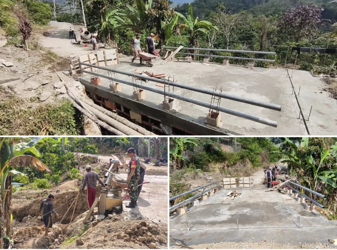 Akhirnya! Jembatan Mimpi Warga Ajai Siang – Tik Sirong di Topos Hampir Rampung