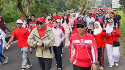 Ribuan Warga Kepahiang Tumpah Ruah, Jalan Santai HUT RI ke-81 Jadi Ajang Silaturahmi Tanpa Sekat