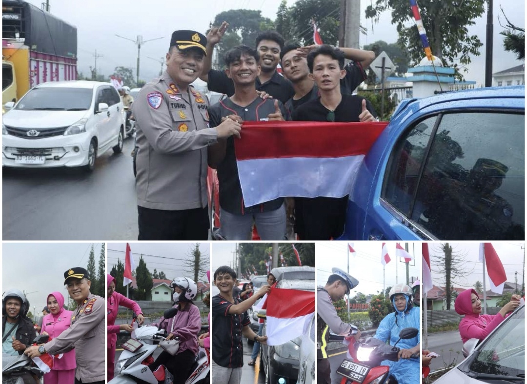 Bukan Sekadar Bendera, Kapolres Kepahiang Titip Pesan Cinta Tanah Air kepada Warga