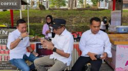Seruput Kopi Rapindo di Pasar Rakyat Kejari, Wabup hingga Sekda Kepahiang Nikmati Kopi Lokal