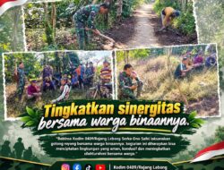 Babinsa dan Warga Barumanis Kompak Gotong Royong, Kebersamaan Jadi Kekuatan Jaga Kampung